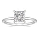 Ringsmaker 2Ct 925 Sterling Silver Women Rings Princess Cut Cubic Zirconia CZ Engagement Bands