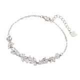 Load image into Gallery viewer, OAHLAN Fine Jewelry Purple Vine Flower Wholesale S925 Sterling Silver Bracelets for Women Ladies Party Anniversary
