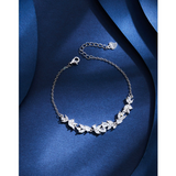 Load image into Gallery viewer, OAHLAN Fine Jewelry Purple Vine Flower Wholesale S925 Sterling Silver Bracelets for Women Ladies Party Anniversary