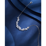 Load image into Gallery viewer, OAHLAN Fine Jewelry Purple Vine Flower Wholesale S925 Sterling Silver Bracelets for Women Ladies Party Anniversary