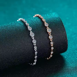 Load image into Gallery viewer, OAHLAN Fine Jewelry Luxury Minimalist Style Moissanite 925 Sterling Silver Bracelet for Women Engagement Wedding