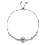 Load image into Gallery viewer, OAHLAN Fine Jewelry 1ct Round Cut Wholesale Zircon 925 Sterling Silver Bracelet for Women Girl Anniversary Engagement