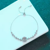 Load image into Gallery viewer, OAHLAN Fine Jewelry 1ct Round Cut Wholesale Zircon 925 Sterling Silver Bracelet for Women Girl Anniversary Engagement