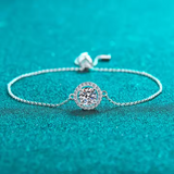 Load image into Gallery viewer, OAHLAN Fine Jewelry 1ct Round Cut Wholesale Zircon 925 Sterling Silver Bracelet for Women Girl Anniversary Engagement