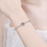 Load image into Gallery viewer, OAHLAN Fine Jewelry 1ct Round Cut Wholesale Zircon 925 Sterling Silver Bracelet for Women Girl Anniversary Engagement