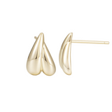 Load image into Gallery viewer, OAHLAN Fine Jewelry Gold Plated Smooth Surface Droplet Shaped S925 Sterling Silver Earrings for Women Engagement Anniversary