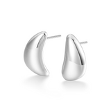 Load image into Gallery viewer, OAHLAN Fine Jewelry Tear Bead Geometric Design 14K Gold Plated S925 Sterling Silver Earrings for Women Engagement Anniversary