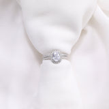 Load image into Gallery viewer, OAHLAN Fashion Ladies Luxury Jewelry 1.5 Carat Oval Cut Bridal Set Moissanite Rings for Women Wedding Engagement