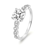 Load image into Gallery viewer, OAHLAN 1.2CT Round Cut Zircon S925 Sterling Silver Ring Romantic Engagement Anniversary Wedding Fine Jewelry for Women