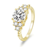 Load image into Gallery viewer, OAHLAN 1.5ct Round Cut Zircon S925 Sterling Silver Ring Fine Jewelry for Women&#39;s Wedding Engagement or Party