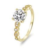 Load image into Gallery viewer, OAHLAN 1.2CT Round Cut Zircon S925 Sterling Silver Ring Romantic Engagement Anniversary Wedding Fine Jewelry for Women