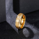 Load image into Gallery viewer, 8mm Gold Plated Hammered Tungsten Carbide Rings for Men Wedding Engagement