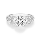Load image into Gallery viewer, OAHLAN 2ct Round Cut Zircon S925 Sterling Silver Ring Fine Jewelry for Women&#39;s Wedding Engagement Anniversary Party Gifts