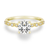 Load image into Gallery viewer, OAHLAN 1.2CT Round Cut Zircon S925 Sterling Silver Ring Romantic Engagement Anniversary Wedding Fine Jewelry for Women