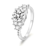 Load image into Gallery viewer, OAHLAN 1.5ct Round Cut Zircon S925 Sterling Silver Ring Fine Jewelry for Women&#39;s Wedding Engagement or Party