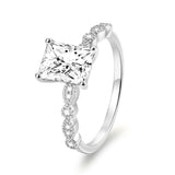Load image into Gallery viewer, OAHLAN Fine Jewelry Wholesale 2ct Zircon S925 Sterling Silver Rings for Women Wedding Anniversary Engagement