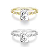 Load image into Gallery viewer, OAHLAN Fine Jewelry Wholesale 2ct Zircon S925 Sterling Silver Rings for Women Wedding Anniversary Engagement
