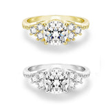 Load image into Gallery viewer, OAHLAN 1.5ct Round Cut Zircon S925 Sterling Silver Ring Fine Jewelry for Women&#39;s Wedding Engagement or Party