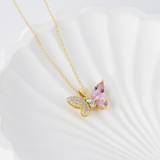 Load image into Gallery viewer, OAHLAN Butterfly Pendant Fine Chokers Necklaces S925 Sterling Silver Antiallergic Fine Jewelry Beach Necklaces for Women