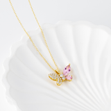 Load image into Gallery viewer, OAHLAN Butterfly Pendant Fine Chokers Necklaces S925 Sterling Silver Antiallergic Fine Jewelry Beach Necklaces for Women