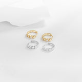 Load image into Gallery viewer, OAHLAN Women&#39;s Heart Design S925 Sterling Silver Hoop Earrings Gold Plated for Parties Weddings Anniversaries Fine Jewelry