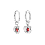 Load image into Gallery viewer, OAHLAN S925 Sterling Silver Women&#39;s Drop Earrings Rhodium Plated Oval Zirconia Fine Jewelry for Wedding Engagement Wholesale