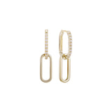 Load image into Gallery viewer, OAHLAN Women&#39;s Trendy S925 Sterling Silver Drop Earrings with Zircon Gold Plated Fine Jewelry for Wedding Party Perfect Gift