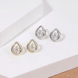 Load image into Gallery viewer, OAHLAN Fine Jewelry Round Cut Sparkling Zircon Hollow Design S925 Sterling Silver Earrings for Women Wedding Engagement