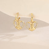 Load image into Gallery viewer, OAHLAN Women&#39;s Trendy S925 Sterling Silver Heart Drop Earrings Sparkling Zircon Fine Jewelry for Weddings Parties Gifts
