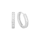 Load image into Gallery viewer, OAHLAN Women&#39;s Fine Jewelry Zircon S925 Sterling Silver Huggies Round Earrings 14K Gold Plated for Wedding Gifts Wholesale