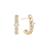 Load image into Gallery viewer, OAHLAN Women&#39;s S925 Sterling Silver Stud Earrings Fine Jewelry Geometric Design Gold Plating for Parties Wedding Anniversary