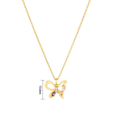 Load image into Gallery viewer, OAHLAN Women&#39;s Dainty Butterfly S925 Sterling Silver Pendant Zircon Necklace with Hollow Out Design Fine Jewelry for Wedding
