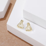Load image into Gallery viewer, OAHLAN 14K Gold Plated S925 Sterling Silver Stud Earrings Fine Jewelry for Women&#39;s Engagement Wedding Party Anniversary Gift