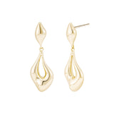 Load image into Gallery viewer, OAHLAN 14K Gold Plated Hollow S925 Sterling Silver Drop Earrings Trendy Fine Jewelry for Women&#39;s Wedding Engagement Party Gift