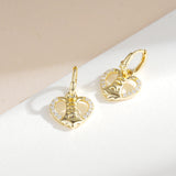 Load image into Gallery viewer, OAHLAN Women&#39;s Trendy S925 Sterling Silver Heart Drop Earrings Sparkling Zircon Fine Jewelry for Weddings Parties Gifts
