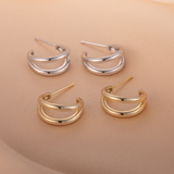 Load image into Gallery viewer, OAHLAN Women&#39;s S925 Sterling Silver Stud Earrings Fine Jewelry Trendy Timeless Design High Quality for Parties Weddings