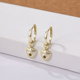 Load image into Gallery viewer, OAHLAN Fine Jewelry Gold Plated Shield Hexagram S925 Sterling Silver Earrings for Women Wedding Anniversary Engagement