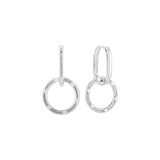 Load image into Gallery viewer, OAHLAN Women&#39;s Round Rectangle S925 Sterling Silver Drop Earrings with Zircon Gold Plated Fine Jewelry for Weddings Parties