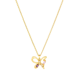 Load image into Gallery viewer, OAHLAN Women&#39;s Dainty Butterfly S925 Sterling Silver Pendant Zircon Necklace with Hollow Out Design Fine Jewelry for Wedding