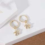 Load image into Gallery viewer, OAHLAN Fine Jewelry 14K Gold Plated Hollow Irregular Flower S925 Sterling Silver Earrings for Women Wedding Anniversary Gifts