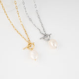 Load image into Gallery viewer, OAHLAN Fine Jewelry 925 Sterling Silver Link Chain Necklace with Pearls Fine Jewelry for Women&#39;s Engagement or Wedding Gift