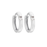 Load image into Gallery viewer, OAHLAN S925 Sterling Silver Square Cut Zircon Hoop Earrings Geometric Fine Jewelry for Women&#39;s Engagement Wedding Party