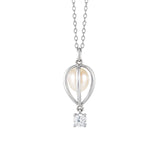 Load image into Gallery viewer, OAHLAN Fine Jewelry Elegant Freshwater Pearl 925 Sterling Silver Necklaces with Zircon for Women Wedding Party Anniversary