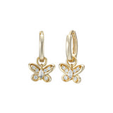 Load image into Gallery viewer, OAHLAN Women&#39;s S925 Sterling Silver Earrings Fine Jewelry with Butterfly Design and Zircon Inlay for Engagement Wedding Party