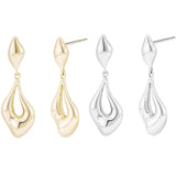 Load image into Gallery viewer, OAHLAN 14K Gold Plated Hollow S925 Sterling Silver Drop Earrings Trendy Fine Jewelry for Women&#39;s Wedding Engagement Party Gift