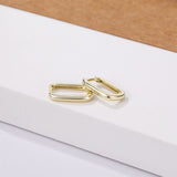 Load image into Gallery viewer, OAHLAN Fine Jewelry U Shaped Circle S925 Sterling Silver Hoop Earrings for Women Engagement Wedding Party