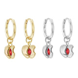 Load image into Gallery viewer, OAHLAN S925 Sterling Silver Women&#39;s Drop Earrings Rhodium Plated Oval Zirconia Fine Jewelry for Wedding Engagement Wholesale