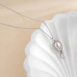 Load image into Gallery viewer, OAHLAN Fine Jewelry Elegant Freshwater Pearl 925 Sterling Silver Necklaces with Zircon for Women Wedding Party Anniversary