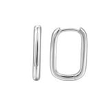 Load image into Gallery viewer, OAHLAN Fine Jewelry U Shaped Circle S925 Sterling Silver Hoop Earrings for Women Engagement Wedding Party