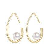 Load image into Gallery viewer, OAHLAN Women&#39;s S925 Sterling Silver Freshwater Pearl Earrings Fine Jewellery for Anniversary Engagement Gifts